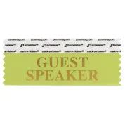 SGUSPLGGO_01 light green guest speaker badge ribbon
