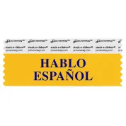 SHAESGOBL_01 hablo espanol badge ribbon