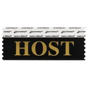 4" x 1-5/8" HOST Badge Ribbon