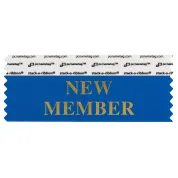 4" x 1-5/8" NEW MEMBER Badge Ribbon