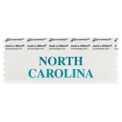 SNOCAWHBL_01 north carolina badge ribbon in white