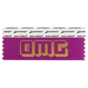 SOMGXBEGO_01 Berry OMG badge ribbon, fun badge ribbon