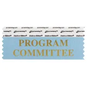 4" x 1-5/8" PROGRAM COMMITTEE Badge Ribbon