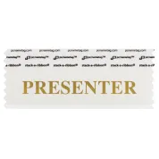 4" x 1-5/8" PRESENTER Badge Ribbon