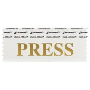 4" x 1-5/8" PRESS Badge Ribbon
