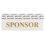 4" x 1-5/8" SPONSOR Badge Ribbon