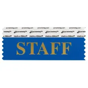 4" x 1-5/8" STAFF Badge Ribbon