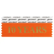 STEYEORGO_01 orange 10 years badge ribbon