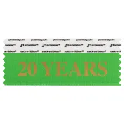 STWYEGRGO_01 green 20 years badge ribbon
