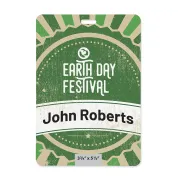 3 3/4" x 5 1/2" Standard Eco Event Badge