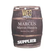 custom shape event badge