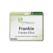 4 1/4"x 3 2/3" Eco On-site Plastic Event Pass