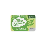 3 1/2" x 2 1/4" Recyclable Eco Plastic Event Pass