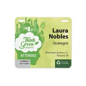 4 1/4"x 3 2/3" Recyclable Eco Plastic Event Pass