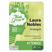 4 1/4"x 6"  Recyclable Eco Plastic Event Pass