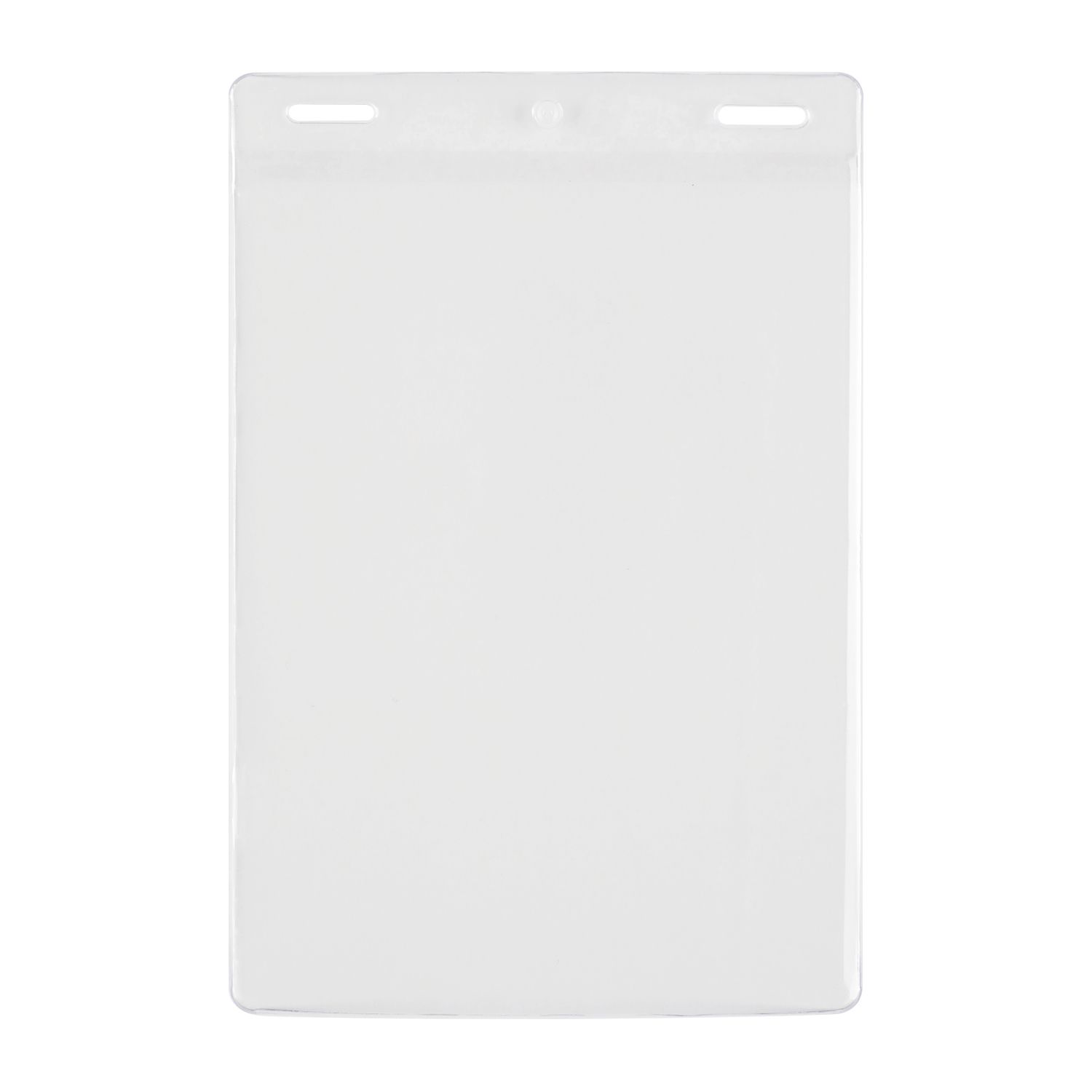 Bulk 100 Pack - Clear Vertical Large 4x6 Credential ID Badge