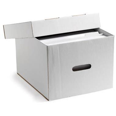 Cardboard Storage Boxes & File Boxes with Lids