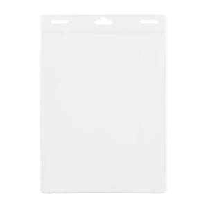 4-1/4" x 6" Vertical EZ Stuff® Vinyl Name Tag Holder, Double Slotted
