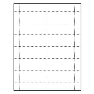 Paper Name Tag Insert, Blank, Pack of 500 Inserts
 2-15/16" x 1-9/16"