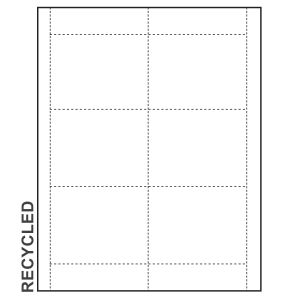 4" x 3" Recycled Paper Name Tag Insert, Blank, Pack of 500 Inserts