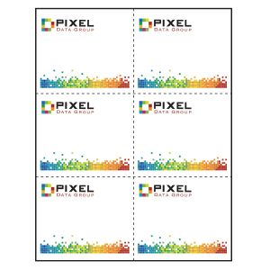 4 x More Classic Paper Name Tag Insert, Imprinted, Pack of 50 Inserts