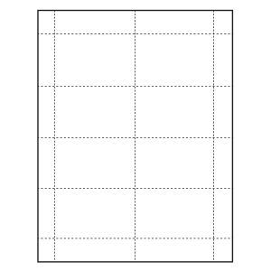 3-1/2" x 2-1/4" Classic Paper Name Tag Insert, Blank, Pack of 500 Inserts