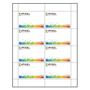 3-1/2" x 2-1/4" Classic Paper Name Tag Insert, Imprinted, Pack of 50 Inserts
