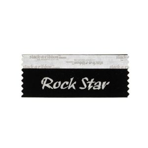 SROSTBKSI_014" x 1-5/8" ROCK STAR stack-a-ribbon ®, Black