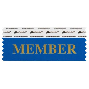 SMEMBBLGO_01 Blue Member titled badge ribbon