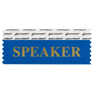 SSPEABLGO_01 Blue Speaker badge ribbon