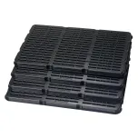 Reusable and recyclable name badge organizer can hold event badges up to 4-1/4" in width