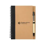 Eco Spiral Notebook with Pen, Black