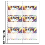 4" x 3" Recycled Paper Name Tag Inserts compatible with laser and inkjet printers