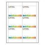 4" x 3" Paper Name Tag Inserts compatible with laser and inkjet printers