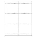 4-1/4" x 3" oversized blank Paper Name Tag Inserts