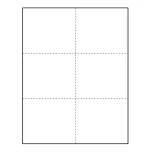 4-1/4" x 3-2/3" blank Paper Name Tag Inserts for at home printing