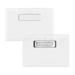 3-1/2" x 2-1/4" name tag holder made with 38% thicker material and stronger edge welds