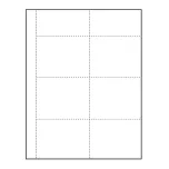 4" x 3" blank Paper Name Tag Inserts with perforations