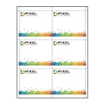 4" x 3" full bleed printing Paper Name Tag Inserts compatible with laser and inkjet printers