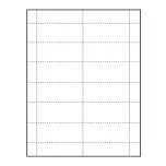  2-15/16" x 1-9/16" blank Paper Name Tag Insert for at home printing
