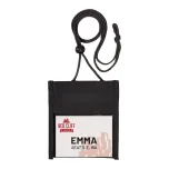 bulk neck wallets in several colors for small budget events