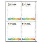 3-5/8" x 5-1/2" Vertical Paper Name Tag Inserts compatible with laser and inkjet printers