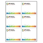 4-1/4" x 3-2/3" Paper Name Tag Inserts compatible with laser and inkjet printers