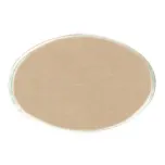 Reusable gold oval metal employee name tag