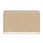 Reusable 3-3/8" x 2-1/8" gold metal employee name tag