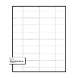 2-9/16" x 1-3/16" Medium Polar™ Badge Paper Name Tag Inserts compatible with inkjet and laser printers
