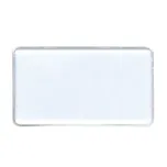 Reusable 2-3/4" x 1-1/2" white metal employee name tag