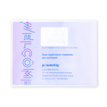 13" x 10" custom envelope has printer-friendly Digiclear material