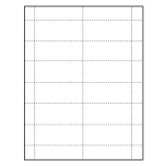  2-15/16" x 1-9/16" blank Paper Name Tag Insert for at home printing

