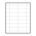 2-15/16" x 1-5/16" blank paper inserts to fit inside Polar™ Badges
